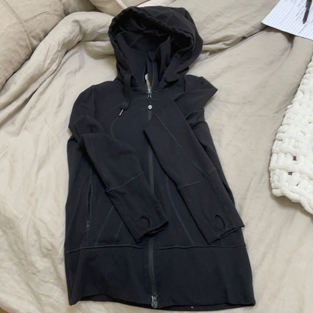 Lululemon zip up scuba hoodie black